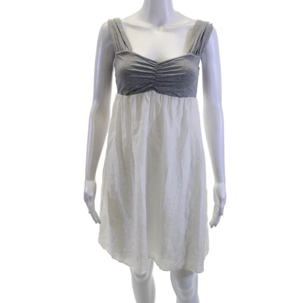 Splendid Women Sundress Gray Sleeveless Boho Supima Modal Size S